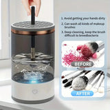 Electric Makeup Brush Cleaner & Dryer – Automatic Multi Brush Cleaning Machine