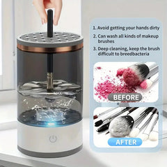 Electric Makeup Brush Cleaner & Dryer – Automatic Multi Brush Cleaning Machine