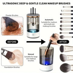 Electric Makeup Brush Cleaner & Dryer – Automatic Multi Brush Cleaning Machine