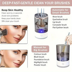 Electric Makeup Brush Cleaner & Dryer – Automatic Multi Brush Cleaning Machine