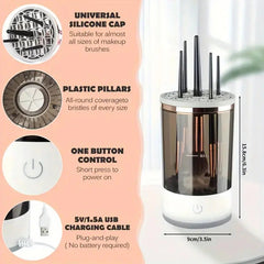 Electric Makeup Brush Cleaner & Dryer – Automatic Multi Brush Cleaning Machine